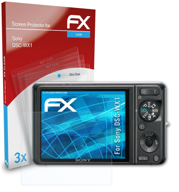 atFoliX FX-Clear Schutzfolie für Sony DSC-WX1