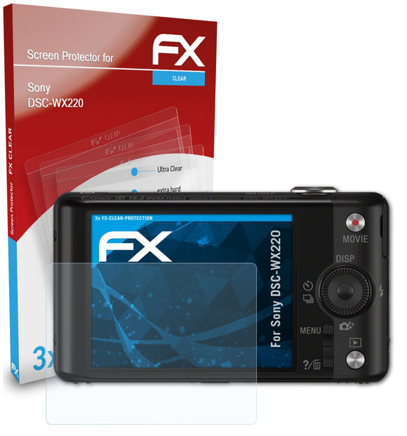 atFoliX FX-Clear Schutzfolie für Sony DSC-WX220