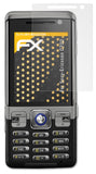 Panzerfolie atFoliX kompatibel mit Sony-Ericsson C702, entspiegelnde und stoßdämpfende FX (3X)