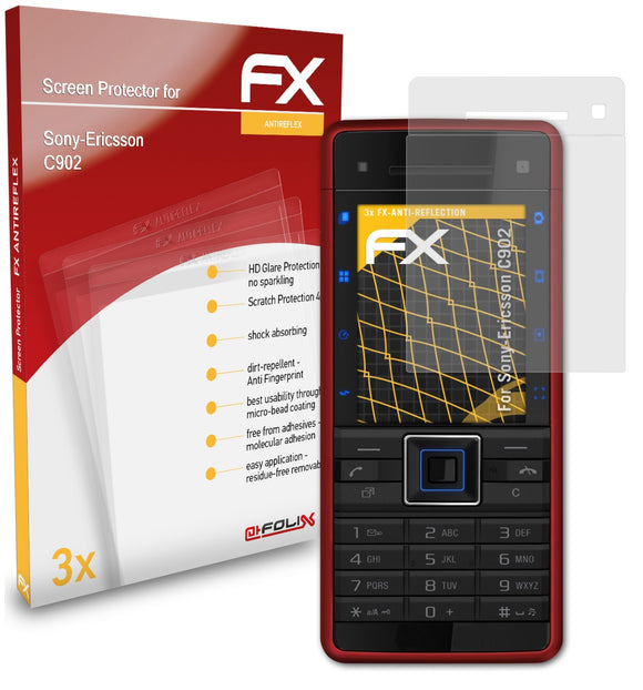 atFoliX FX-Antireflex Displayschutzfolie für Sony-Ericsson C902