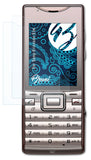 Schutzfolie Bruni kompatibel mit Sony-Ericsson Elm, glasklare (2X)