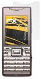 Panzerfolie atFoliX kompatibel mit Sony-Ericsson Elm, entspiegelnde und stoßdämpfende FX (3X)