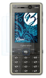 Schutzfolie Bruni kompatibel mit Sony-Ericsson K800i, glasklare (2X)