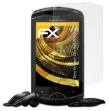 Panzerfolie atFoliX kompatibel mit Sony-Ericsson Live with Walkman, entspiegelnde und stoßdämpfende FX (3X)
