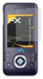 Panzerfolie atFoliX kompatibel mit Sony-Ericsson W580i, entspiegelnde und stoßdämpfende FX (3X)