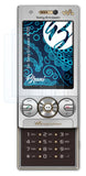 Schutzfolie Bruni kompatibel mit Sony-Ericsson W705, glasklare (2X)