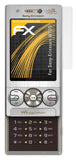 Panzerfolie atFoliX kompatibel mit Sony-Ericsson W705, entspiegelnde und stoßdämpfende FX (3X)