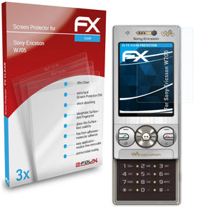 atFoliX FX-Clear Schutzfolie für Sony-Ericsson W705