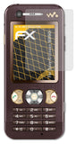 Panzerfolie atFoliX kompatibel mit Sony-Ericsson W890i, entspiegelnde und stoßdämpfende FX (3X)