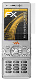 Panzerfolie atFoliX kompatibel mit Sony-Ericsson W995, entspiegelnde und stoßdämpfende FX (3X)