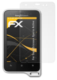 Panzerfolie atFoliX kompatibel mit Sony-Ericsson Xperia Active, entspiegelnde und stoßdämpfende FX (3X)