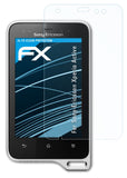 Schutzfolie atFoliX kompatibel mit Sony-Ericsson Xperia Active, ultraklare FX (3X)