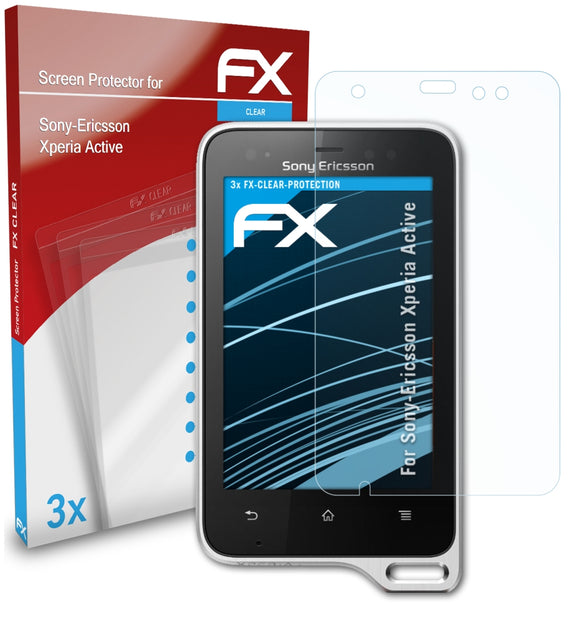 atFoliX FX-Clear Schutzfolie für Sony-Ericsson Xperia Active