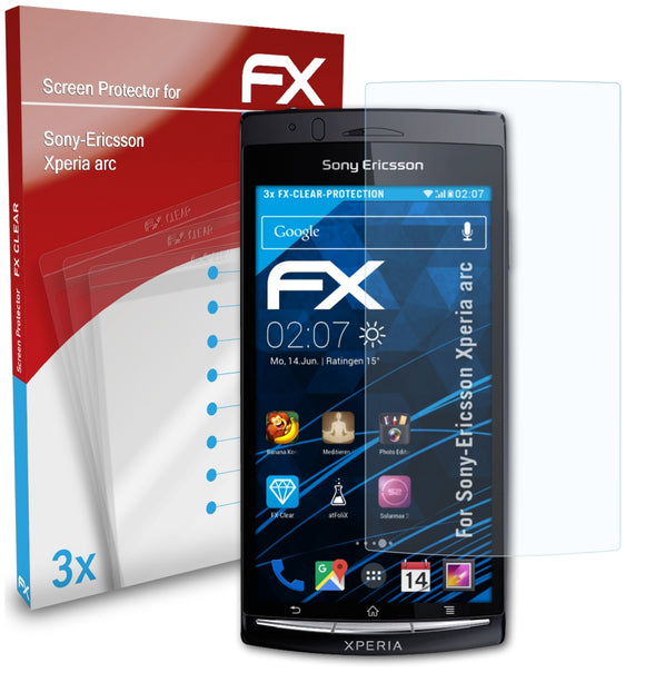 atFoliX FX-Clear Schutzfolie für Sony-Ericsson Xperia arc