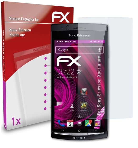 atFoliX FX-Hybrid-Glass Panzerglasfolie für Sony-Ericsson Xperia arc