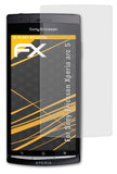 Panzerfolie atFoliX kompatibel mit Sony-Ericsson Xperia arc S, entspiegelnde und stoßdämpfende FX (3X)