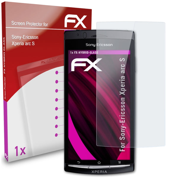 atFoliX FX-Hybrid-Glass Panzerglasfolie für Sony-Ericsson Xperia arc S
