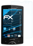 Schutzfolie atFoliX kompatibel mit Sony-Ericsson Xperia mini pro, ultraklare FX (3X)