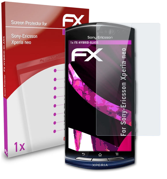atFoliX FX-Hybrid-Glass Panzerglasfolie für Sony-Ericsson Xperia neo