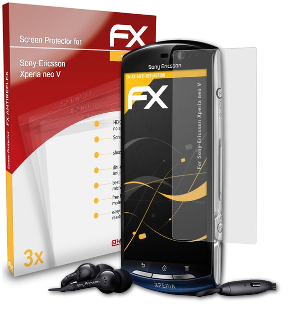 atFoliX FX-Antireflex Displayschutzfolie für Sony-Ericsson Xperia neo V