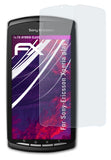 Glasfolie atFoliX kompatibel mit Sony-Ericsson Xperia play, 9H Hybrid-Glass FX