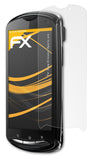 Panzerfolie atFoliX kompatibel mit Sony-Ericsson Xperia pro, entspiegelnde und stoßdämpfende FX (3X)
