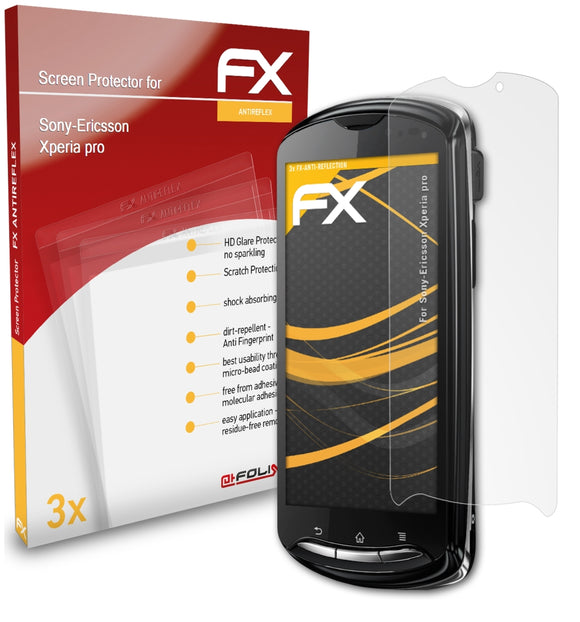 atFoliX FX-Antireflex Displayschutzfolie für Sony-Ericsson Xperia pro