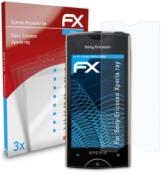 atFoliX FX-Clear Schutzfolie für Sony-Ericsson Xperia ray