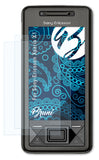 Schutzfolie Bruni kompatibel mit Sony-Ericsson Xperia X1, glasklare (2X)