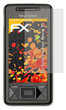 Panzerfolie atFoliX kompatibel mit Sony-Ericsson Xperia X1, entspiegelnde und stoßdämpfende FX (3X)