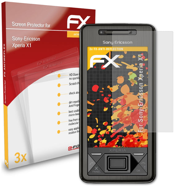 atFoliX FX-Antireflex Displayschutzfolie für Sony-Ericsson Xperia X1