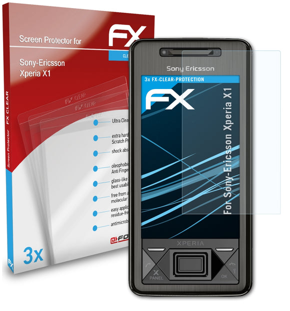 atFoliX FX-Clear Schutzfolie für Sony-Ericsson Xperia X1