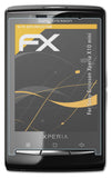 Panzerfolie atFoliX kompatibel mit Sony-Ericsson Xperia X10 mini, entspiegelnde und stoßdämpfende FX (3X)