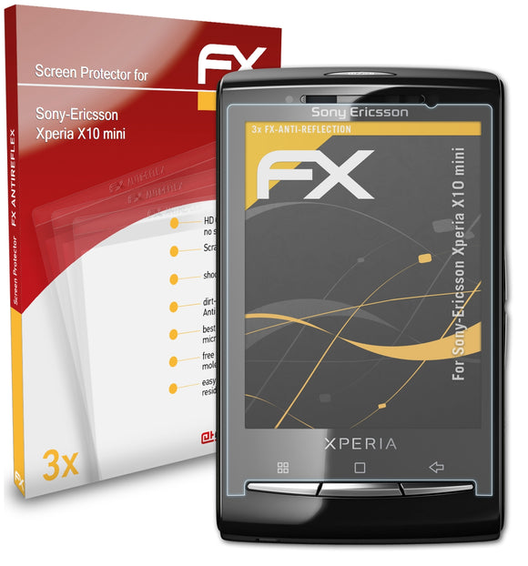 atFoliX FX-Antireflex Displayschutzfolie für Sony-Ericsson Xperia X10 mini