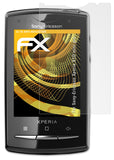 Panzerfolie atFoliX kompatibel mit Sony-Ericsson Xperia X10 mini pro, entspiegelnde und stoßdämpfende FX (3X)