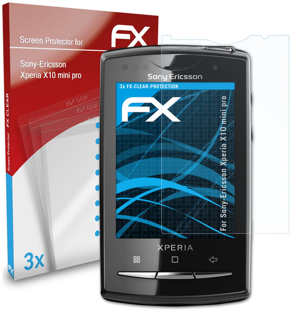 atFoliX FX-Clear Schutzfolie für Sony-Ericsson Xperia X10 mini pro