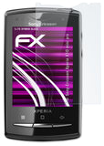 Glasfolie atFoliX kompatibel mit Sony-Ericsson Xperia X10 mini pro, 9H Hybrid-Glass FX