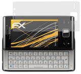Panzerfolie atFoliX kompatibel mit Sony-Ericsson Xperia X2, entspiegelnde und stoßdämpfende FX (3X)