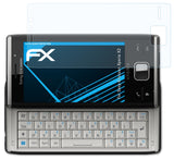 Schutzfolie atFoliX kompatibel mit Sony-Ericsson Xperia X2, ultraklare FX (3X)
