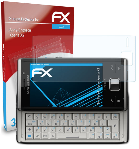 atFoliX FX-Clear Schutzfolie für Sony-Ericsson Xperia X2