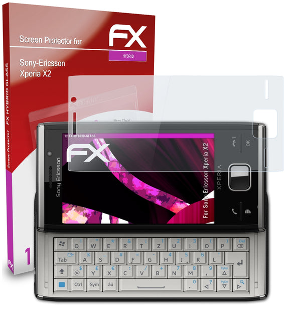 atFoliX FX-Hybrid-Glass Panzerglasfolie für Sony-Ericsson Xperia X2