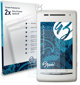 Bruni Basics-Clear Displayschutzfolie für Sony-Ericsson Xperia X8