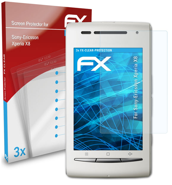 atFoliX FX-Clear Schutzfolie für Sony-Ericsson Xperia X8