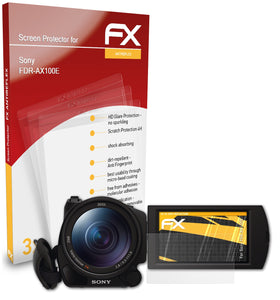 atFoliX FX-Antireflex Displayschutzfolie für Sony FDR-AX100E