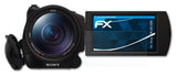 Schutzfolie atFoliX kompatibel mit Sony FDR-AX100E, ultraklare FX (3X)