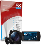 atFoliX FX-Clear Schutzfolie für Sony FDR-AX100E