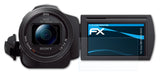 Schutzfolie atFoliX kompatibel mit Sony FDR-AXP33 /AX33, ultraklare FX (3X)