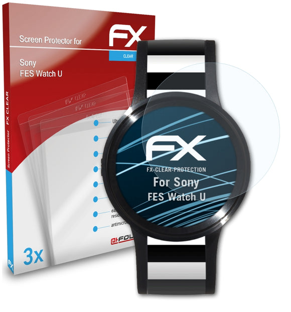 atFoliX FX-Clear Schutzfolie für Sony FES Watch U