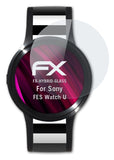 Glasfolie atFoliX kompatibel mit Sony FES Watch U, 9H Hybrid-Glass FX