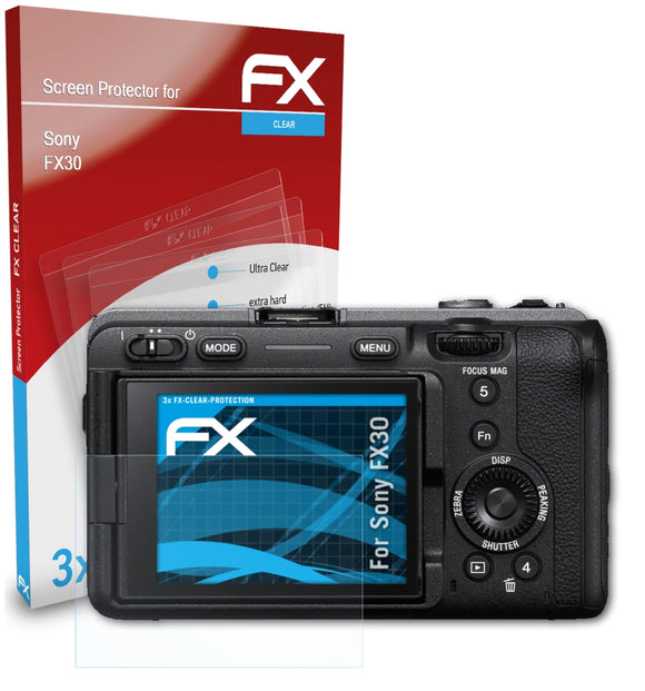 atFoliX FX-Clear Schutzfolie für Sony FX30